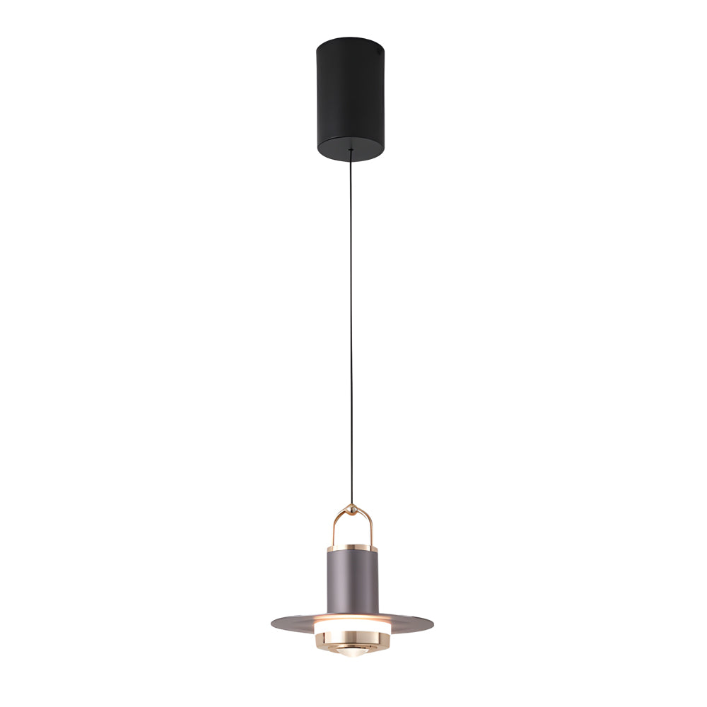 Modern Nordic LED Pendant Light with Metal and Glass Shade for Bedroom and Dining Room