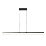 Modern Nordic LED Strip Pendant Light for Dining Room and Office Neutral White Finish