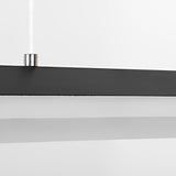 Modern Nordic LED Strip Pendant Light for Dining Room and Office Neutral White Finish