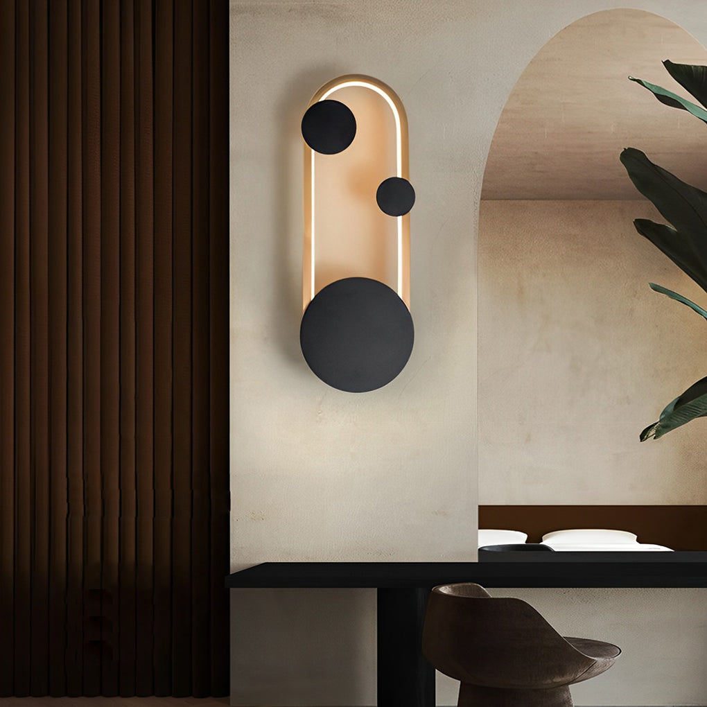 Modern Nordic LED Wall Sconce with 3 Step Dimming for Bedroom Living Room and Corridor Lighting