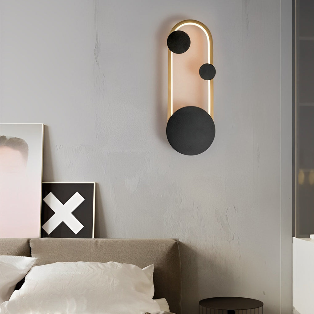 Modern Nordic LED Wall Sconce with 3 Step Dimming for Bedroom Living Room and Corridor Lighting