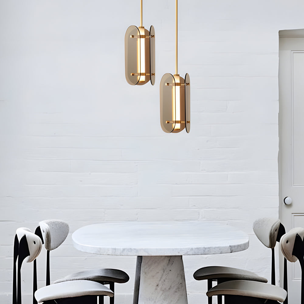 Modern Nordic Luxury Glass LED Pendant Light for Bedroom and Dining Room Decor