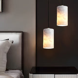 Modern Nordic Marble Cylinder Pendant Light with 3 Step Dimming for Kitchen Island