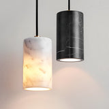 Modern Nordic Marble Cylinder Pendant Light with 3 Step Dimming for Kitchen Island