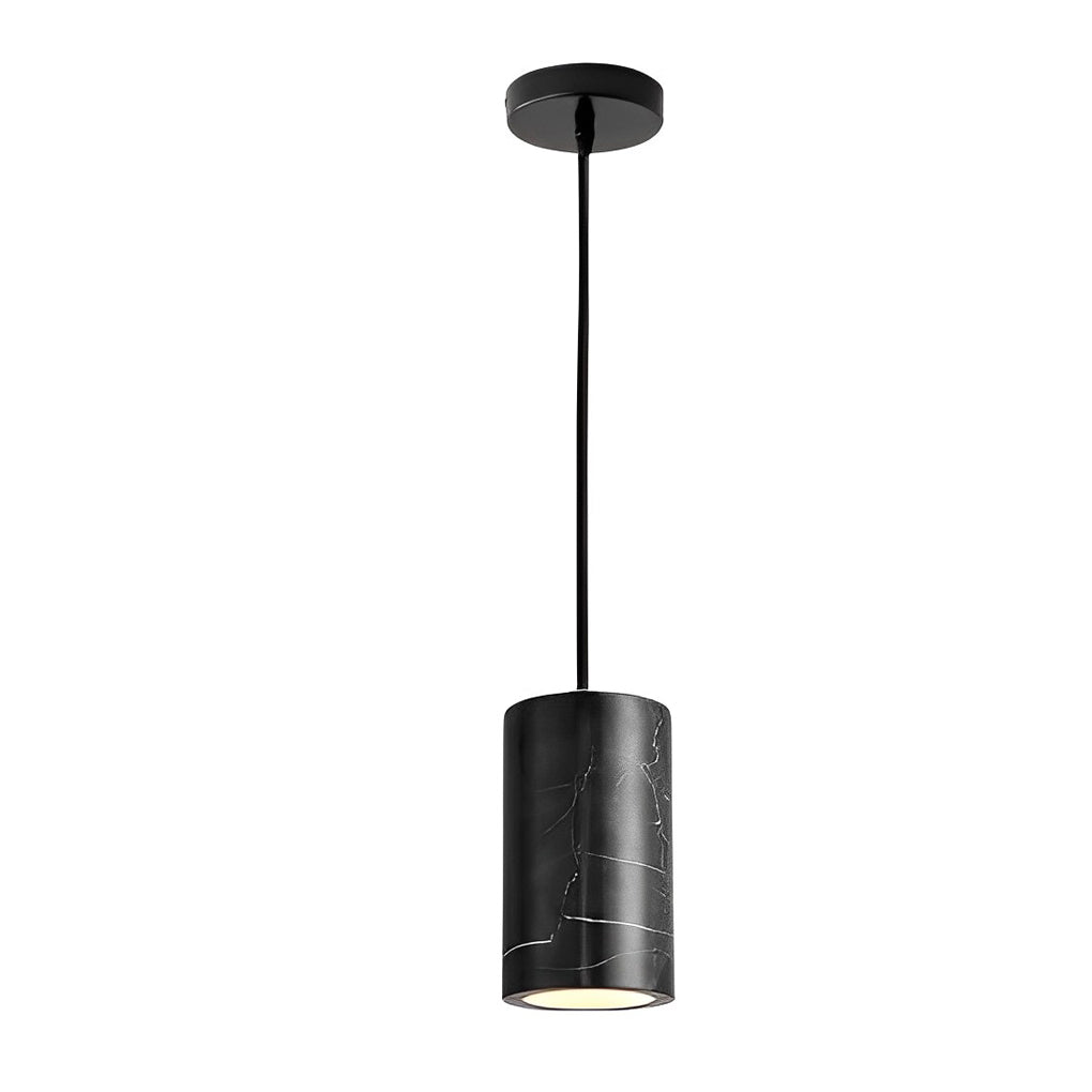 Modern Nordic Marble Cylinder Pendant Light with 3 Step Dimming for Kitchen Island