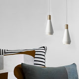Modern Nordic Minimalist Aluminum Pendant Light Geometric Small Chandelier for Kitchen Island and Bedside