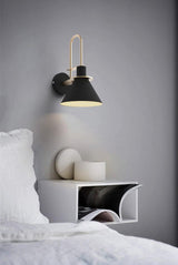 Modern Nordic Minimalist Metal Wall Sconce Geometric Iron Bracket Light Fixture
