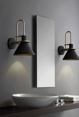 Modern Nordic Minimalist Metal Wall Sconce Geometric Iron Bracket Light Fixture