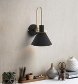 Modern Nordic Minimalist Metal Wall Sconce Geometric Iron Bracket Light Fixture