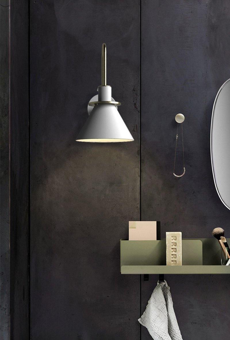 Modern Nordic Minimalist Metal Wall Sconce Geometric Iron Bracket Light Fixture
