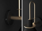 Modern Nordic Minimalist Metal Wall Sconce Geometric Iron Bracket Light Fixture