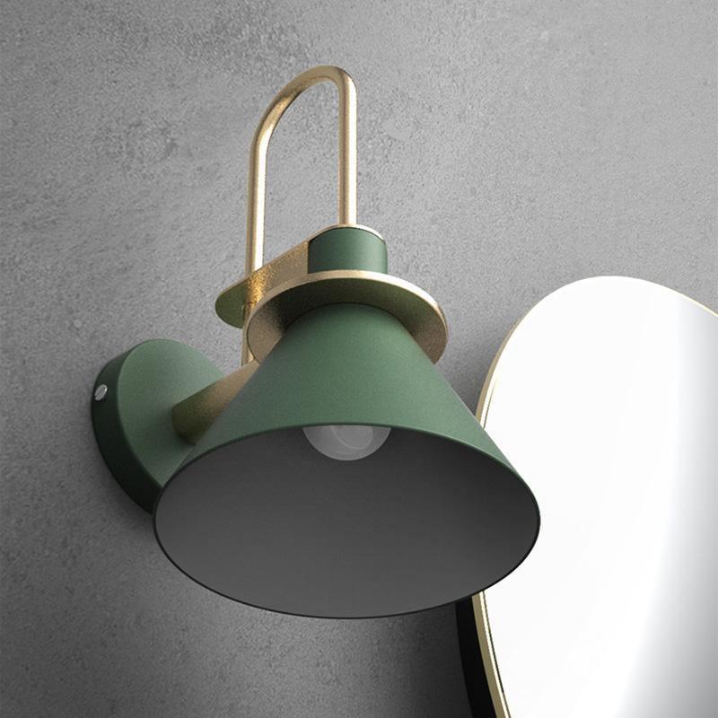 Modern Nordic Minimalist Metal Wall Sconce Geometric Iron Bracket Light Fixture