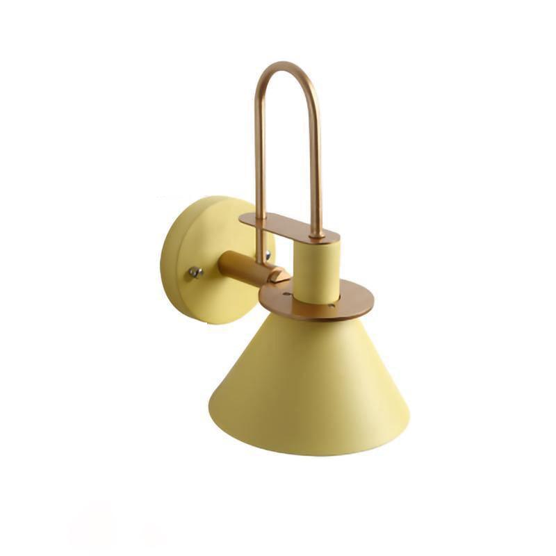 Modern Nordic Minimalist Metal Wall Sconce Geometric Iron Bracket Light Fixture