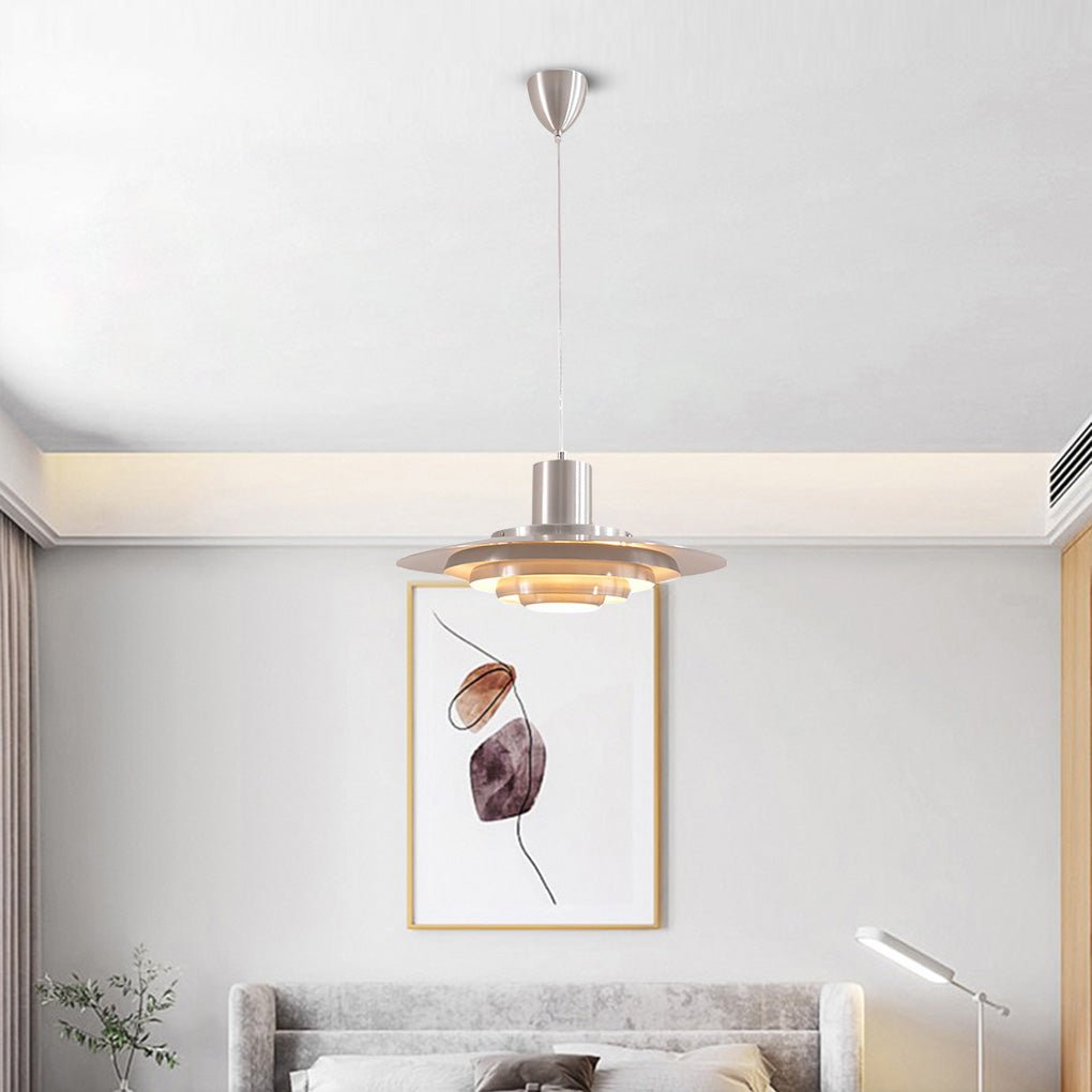 Modern Nordic Multi Layer Aluminum Pendant Light for Dining Room and Coffee Shop