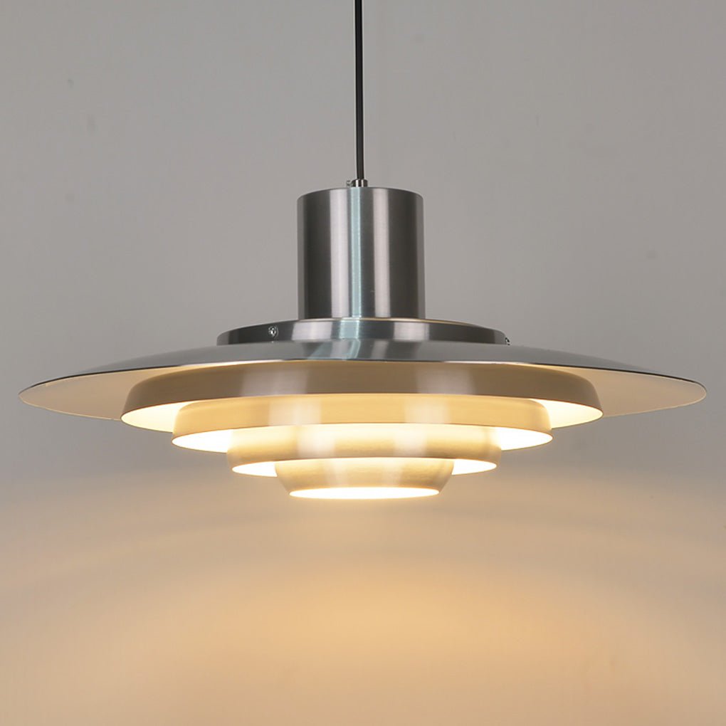 Modern Nordic Multi Layer Aluminum Pendant Light for Dining Room and Coffee Shop