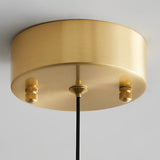 Modern Nordic Patterned Glass Globe Pendant Light Brass Round Ball Hanging Lamp for Bedside