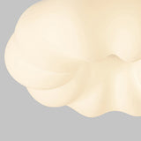 Modern Nordic Pumpkin LED Ceiling Light with Stepless Dimming and White Cloud Design for Bedroom