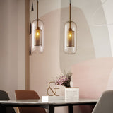 Modern Nordic Round Glass LED Pendant Light for Kitchen Island and Dining Room Decor