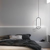 Modern Nordic Round LED Chandelier 3 Step Dimming Pendant Light for Bedside and Living Room