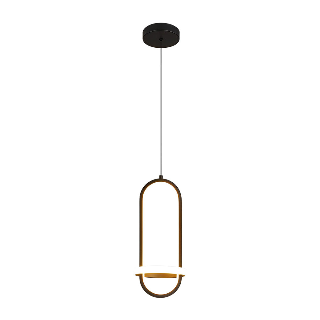 Modern Nordic Round LED Chandelier 3 Step Dimming Pendant Light for Bedside and Living Room