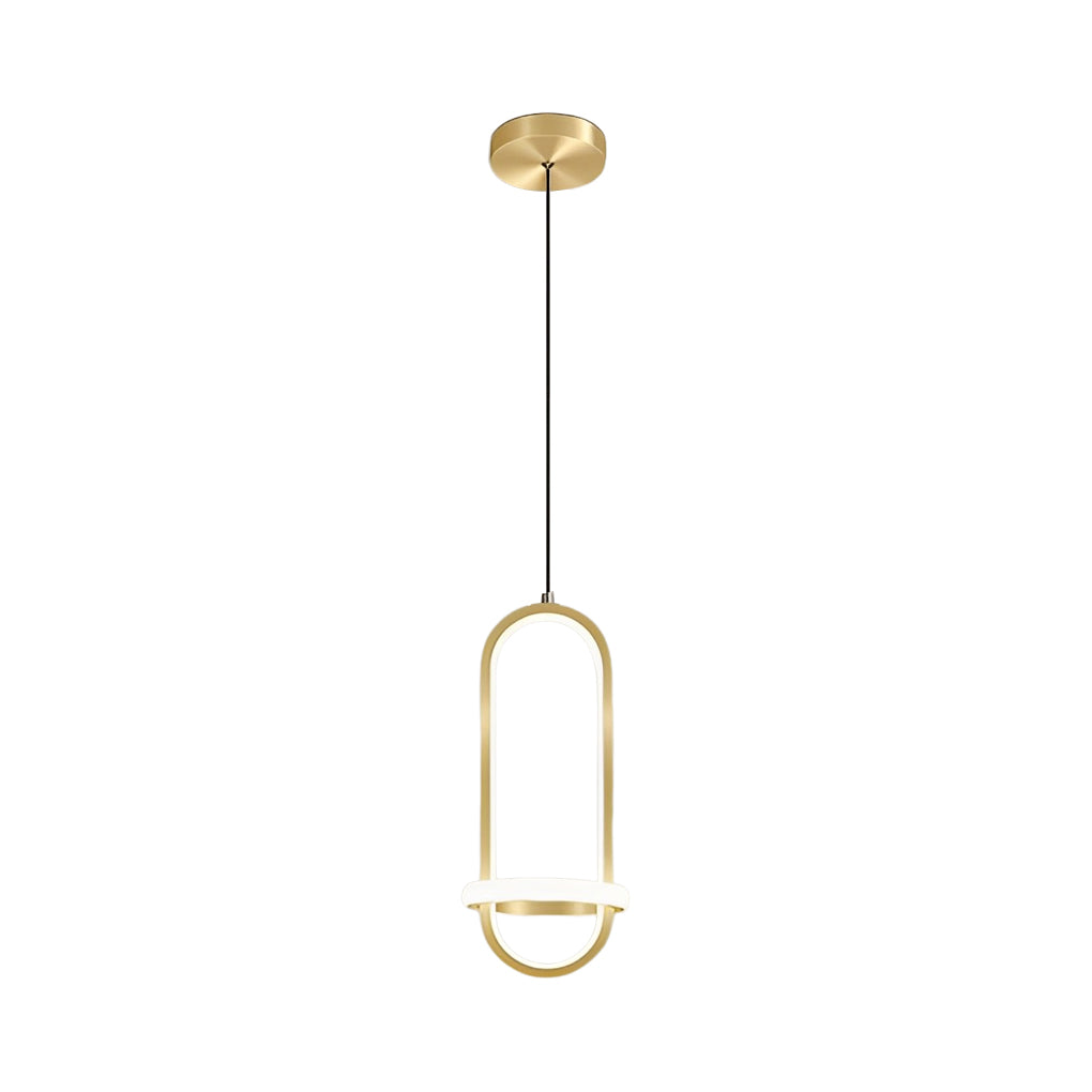 Modern Nordic Round LED Chandelier 3 Step Dimming Pendant Light for Bedside and Living Room