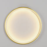 Modern Nordic Round Minimalist Wall Sconce with Trichromatic Dimming for Living Room Decor