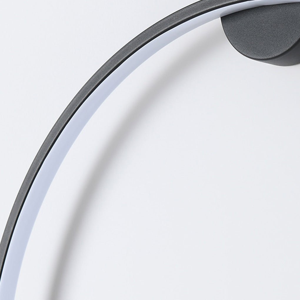 Modern Nordic Round Minimalist Wall Sconce with Trichromatic Dimming for Living Room Decor