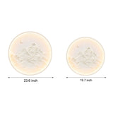 Modern Nordic Round Moon Mountain Wall Sconce LED Decorative Landscape Painting Lamp