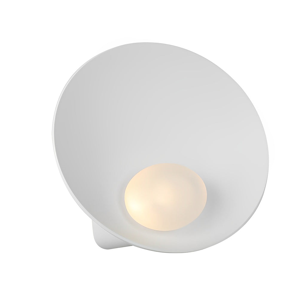 Modern Nordic Round Resin Glass Wall Sconce White Decorative Indoor Light Fixture for Bedroom Hallway