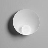 Modern Nordic Round Resin Glass Wall Sconce White Decorative Indoor Light Fixture for Bedroom Hallway