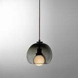Modern Nordic Semi Globe Glass Pendant Light for Dining Room and Kitchen