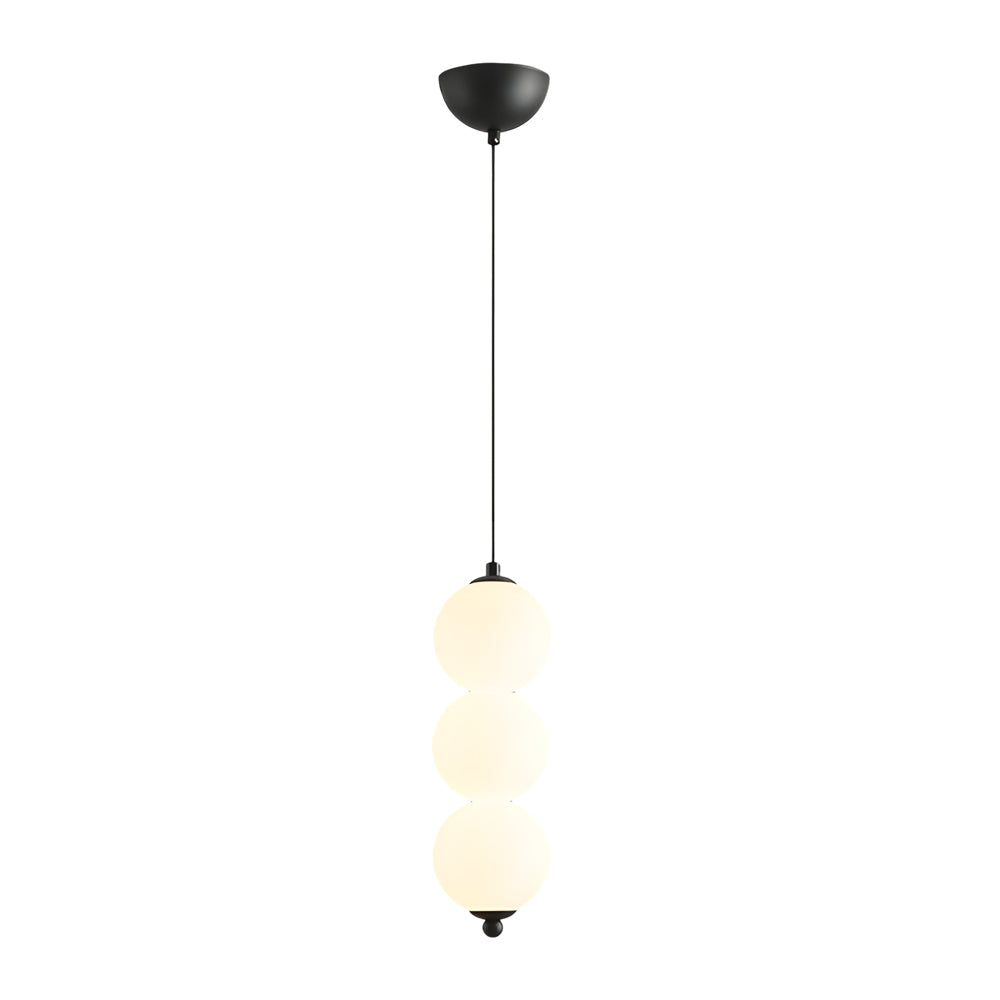 Modern Nordic Spherical Vertical Ball LED Pendant Light for Bedroom and Dining Room