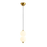 Modern Nordic Spherical Vertical Ball LED Pendant Light for Bedroom and Dining Room