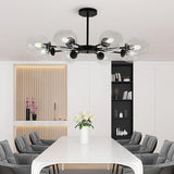 Modern Nordic Sputnik Glass Globe Chandelier LED Hanging Ceiling Light Fixture