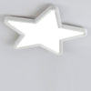 Star Shape LED Flush Mount Ceiling Light Dimmable Nordic Fixture for Nursery and Bedroom