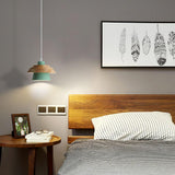Modern Nordic Stone Wood Pendant Light Minimalist Hanging Lamp for Dining Room and Kitchen
