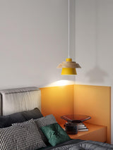 Modern Nordic Stone Wood Pendant Light Minimalist Hanging Lamp for Dining Room and Kitchen