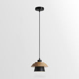 Modern Nordic Stone Wood Pendant Light Minimalist Hanging Lamp for Dining Room and Kitchen