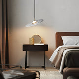 Modern Nordic Terrazzo and Glass Sphere LED Pendant Light with Adjustable Cord