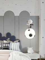 Modern Nordic Toy Figurine Pendant Light for Kids Bedroom and Bedside Decor