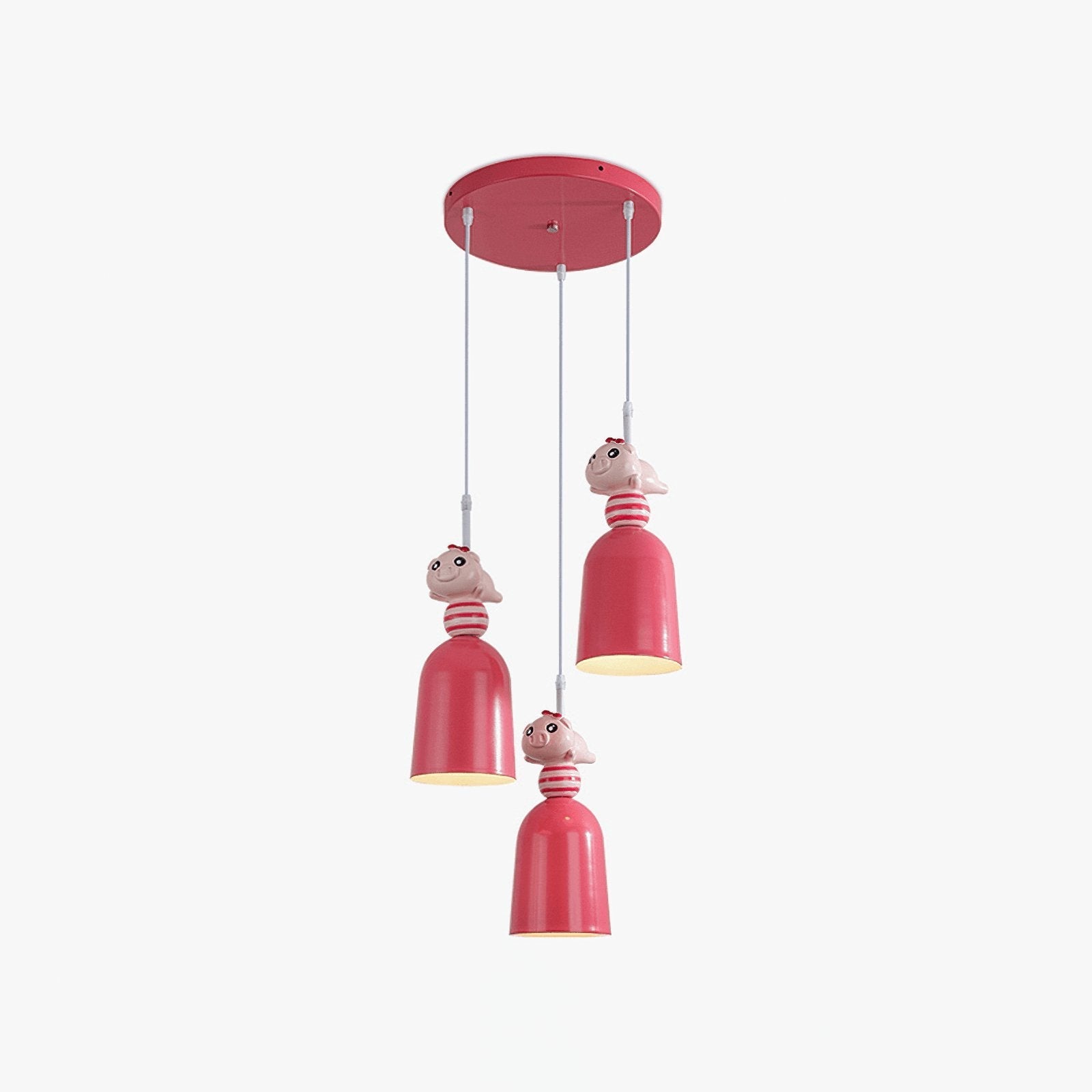 Modern Nordic Toy Figurine Pendant Light for Kids Bedroom and Bedside Decor
