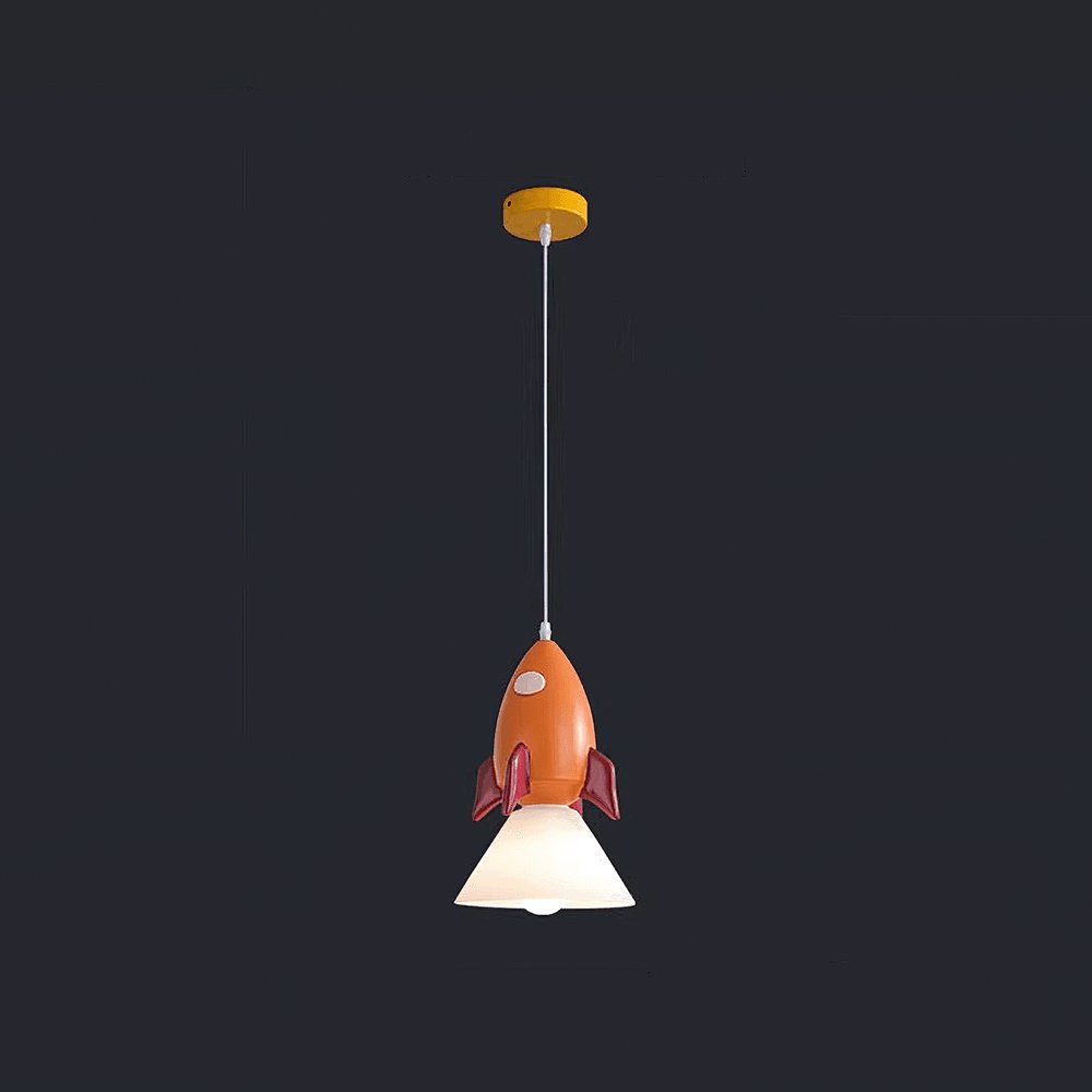 Modern Nordic Toy Figurine Pendant Light for Kids Bedroom and Bedside Decor