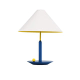 Modern Nordic Triangle Metal Table Lamp with Geometric Shade for Bedroom and Office