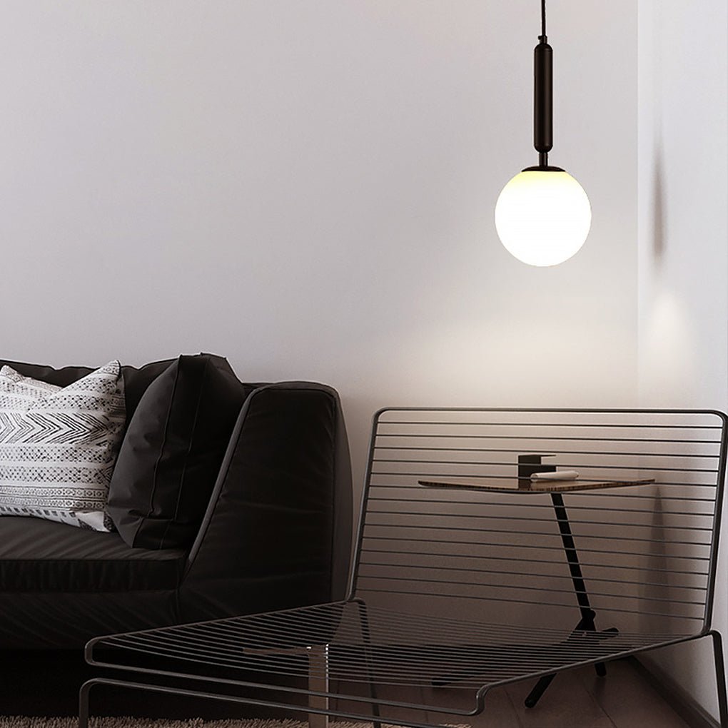 Modern Nordic Water Pattern Glass LED Pendant Light for Bedroom Bedside and Dining Areas