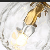 Modern Nordic Water Pattern Glass LED Pendant Light for Bedroom Bedside and Dining Areas