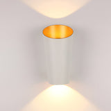 Modern Nordic Waterproof 10W LED Cylindrical Up and Down Outdoor Wall Sconce for Porch and Garden