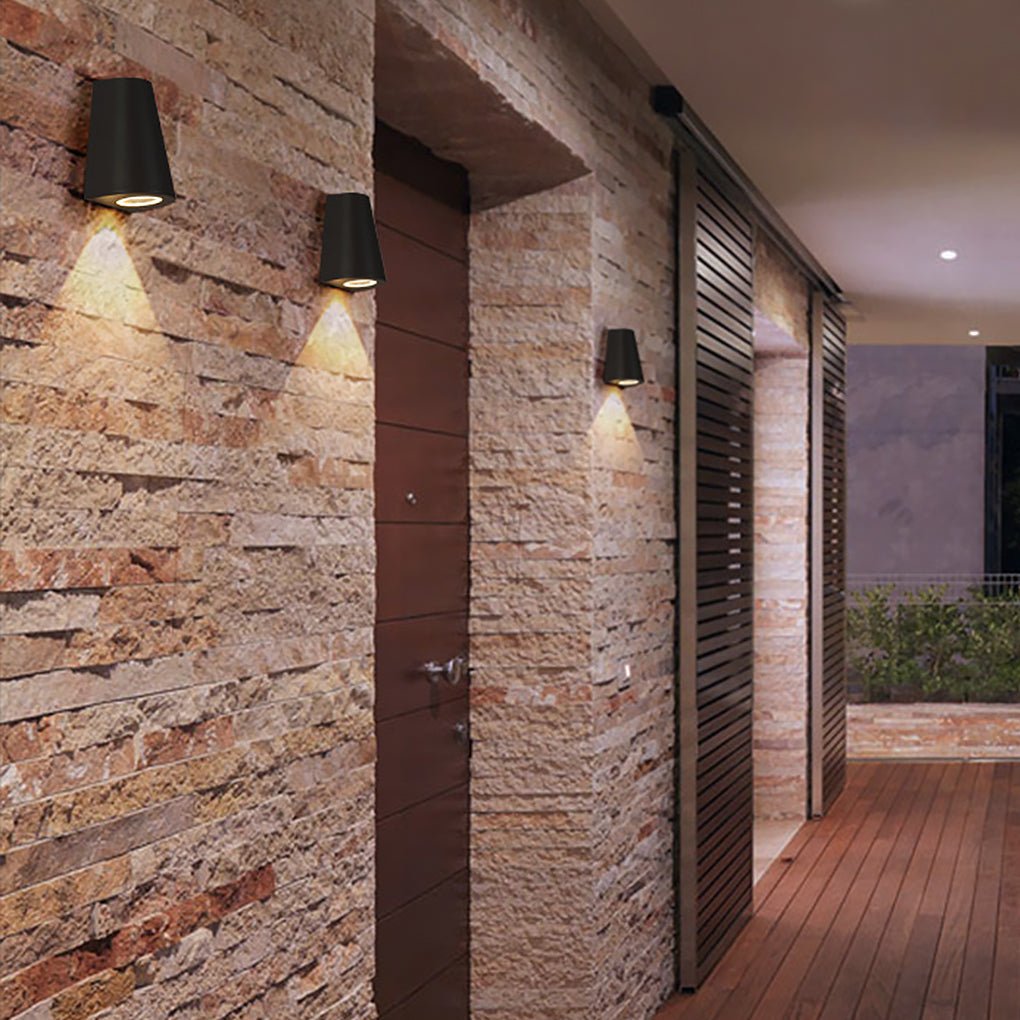 Modern Nordic Waterproof LED Outdoor Wall Light for Porch Courtyard and Balcony