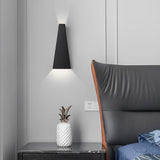 Modern Nordic Waterproof LED Wall Sconce 10W Up and Down Interior Exterior Light Black White