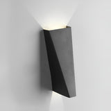 Modern Nordic Waterproof LED Wall Sconce 10W Up and Down Interior Exterior Light Black White