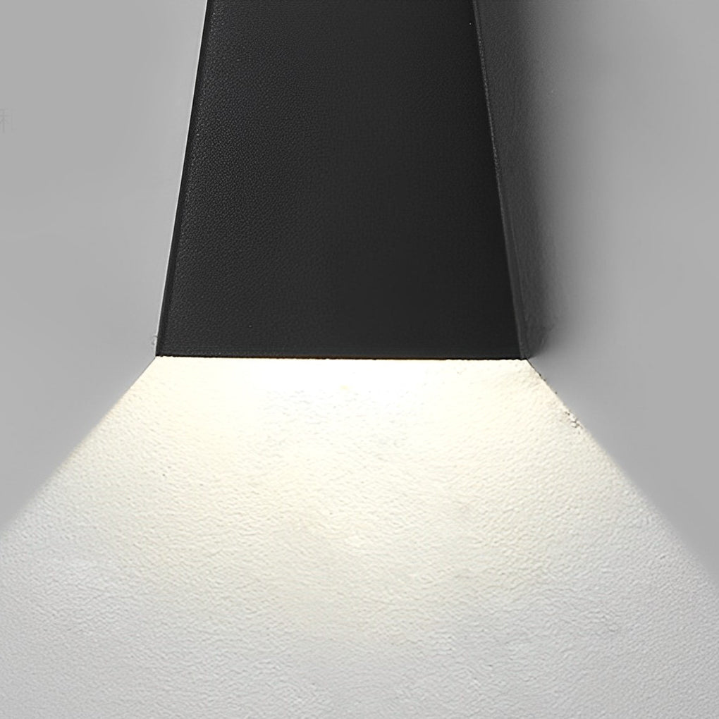 Modern Nordic Waterproof LED Wall Sconce 10W Up and Down Interior Exterior Light Black White